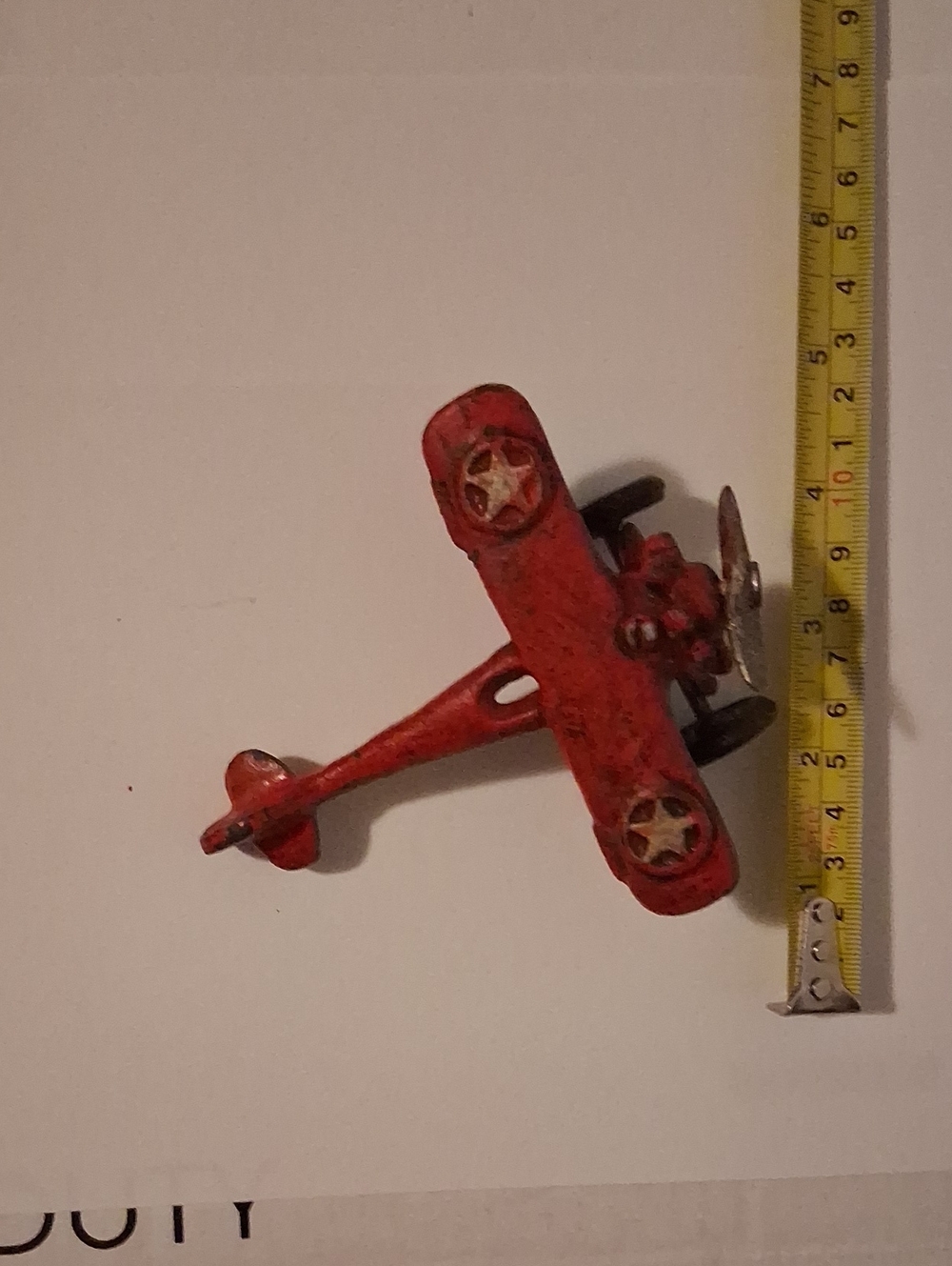Vintage Hubley Cast Iron Airplane